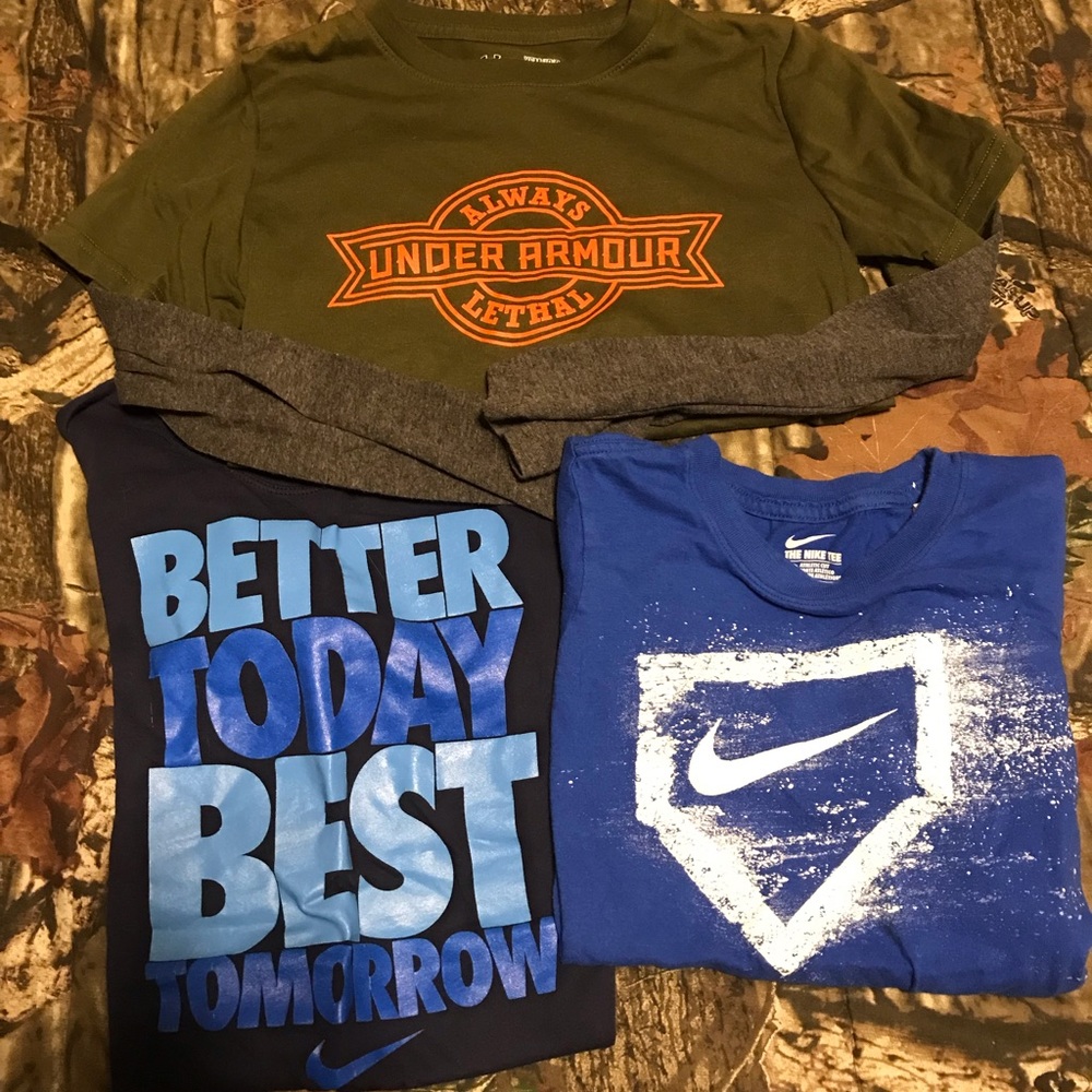 3 boys youth small shirts